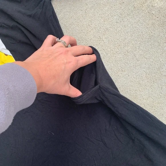 Pokemon Black Pikachu Graphic Tunic with White Sleeve Stripes - Picture 2 of 4